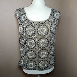 George abstract sunflower blouseSize L